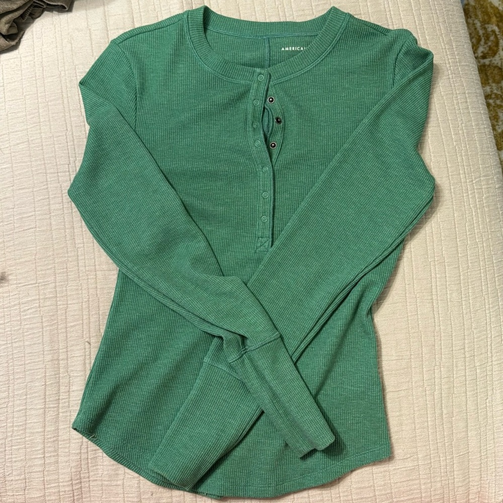 American Eagle long sleeve thermal-style shirt